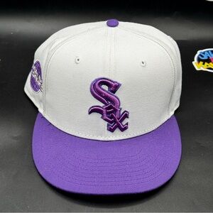 Chicago White Sox SnapBack Hat Purple White